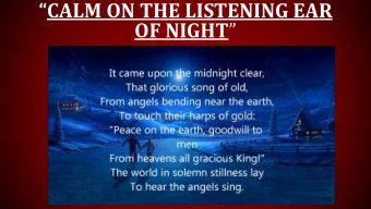 OF NIGHT   ISAIAH 8:21-22  The words:  Distressed, Hungry, Enraged,  Contemptuous Speech,