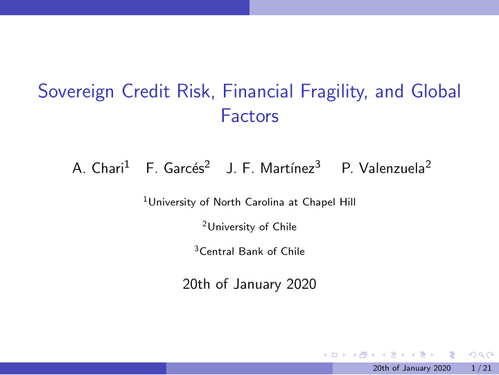 sovereign credit risk financial fragility and global
