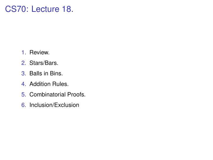 cs70 lecture 18