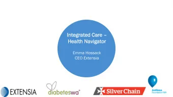 Clean  Emma Hossack  CEO Extensia  Sou  Southern  thern Inl  Inland Health  and Health Init