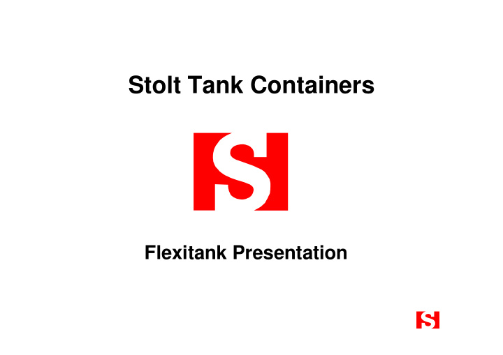 stolt tank containers