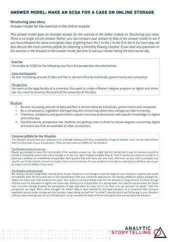 A  N  S  WE  R  M  O  D  E  L  :  m  a  k  e  A  N  s  c  q  a  f  o  r  a  c  a  s  e  o  n  o  n