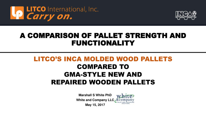 litco s inca molded wood pallets compared to gma style