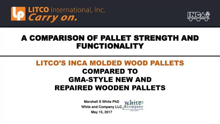 litco s inca molded wood pallets compared to gma style