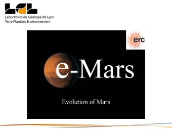 MarsSIpulami  V3.0  E-Mars Web-GIS data  server  Sommaire  1. Context  2. Design architecture  3.