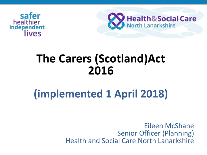 the carers scotland act 2016