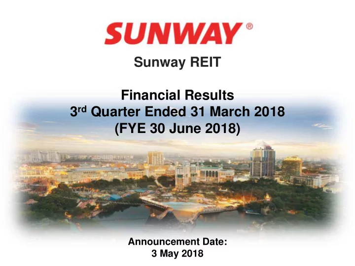 financial results