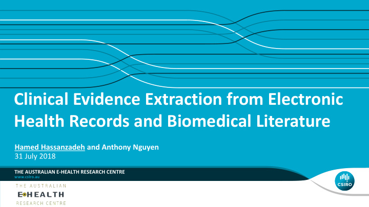 clinical evidence extraction from electronic