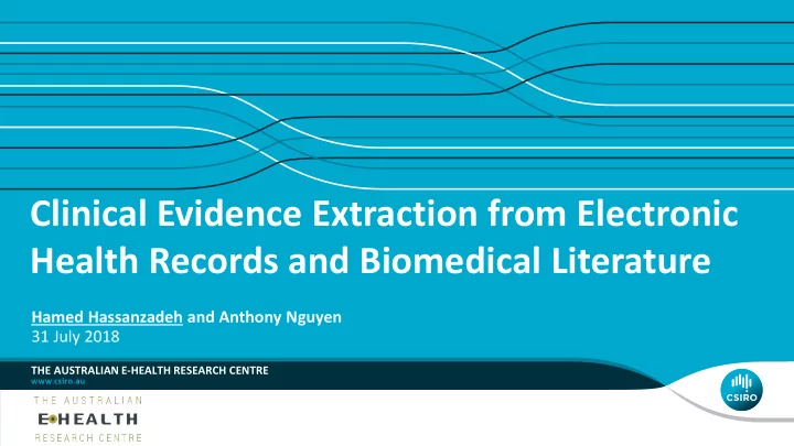 clinical evidence extraction from electronic