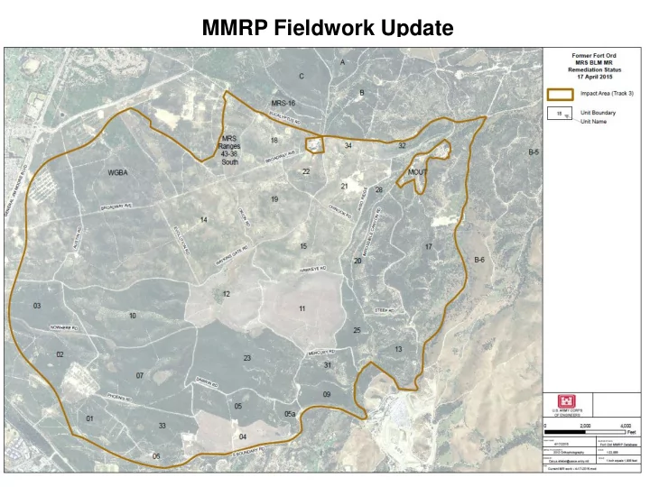 mmrp fieldwork update