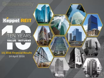 1Q 2016 Financial Results 14 April 2016  Outline 1. Key Highlights