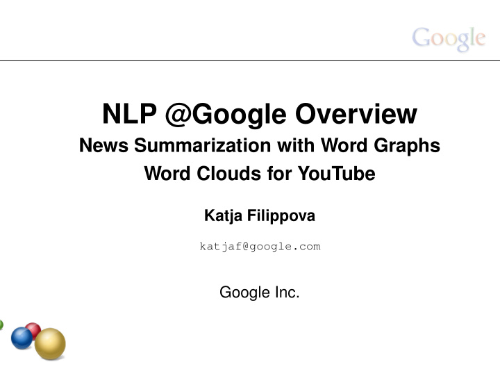 nlp google overview