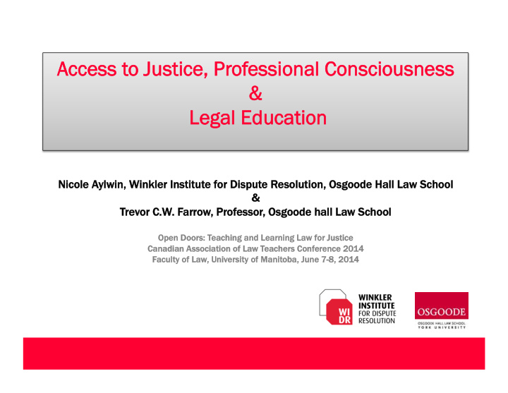 access t to j justice p professiona nal c l cons