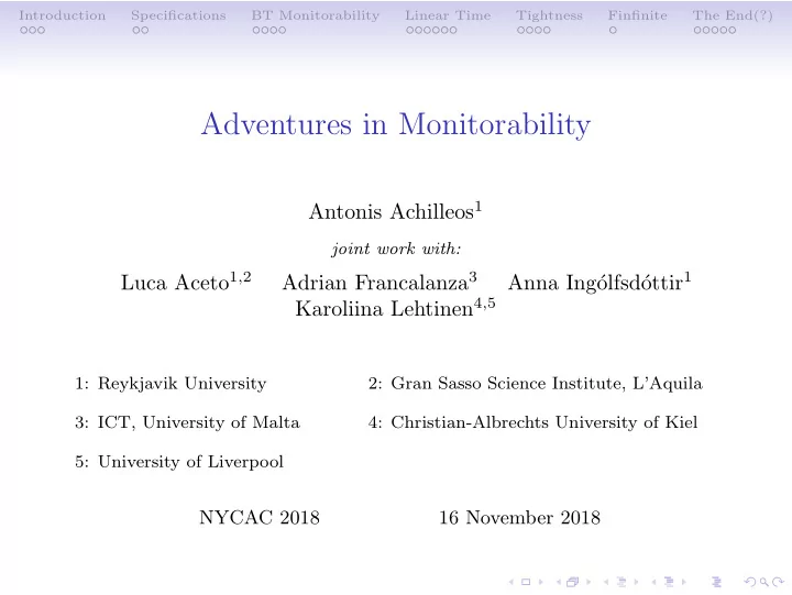adventures in monitorability