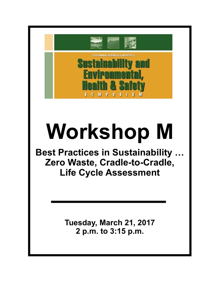 workshop m