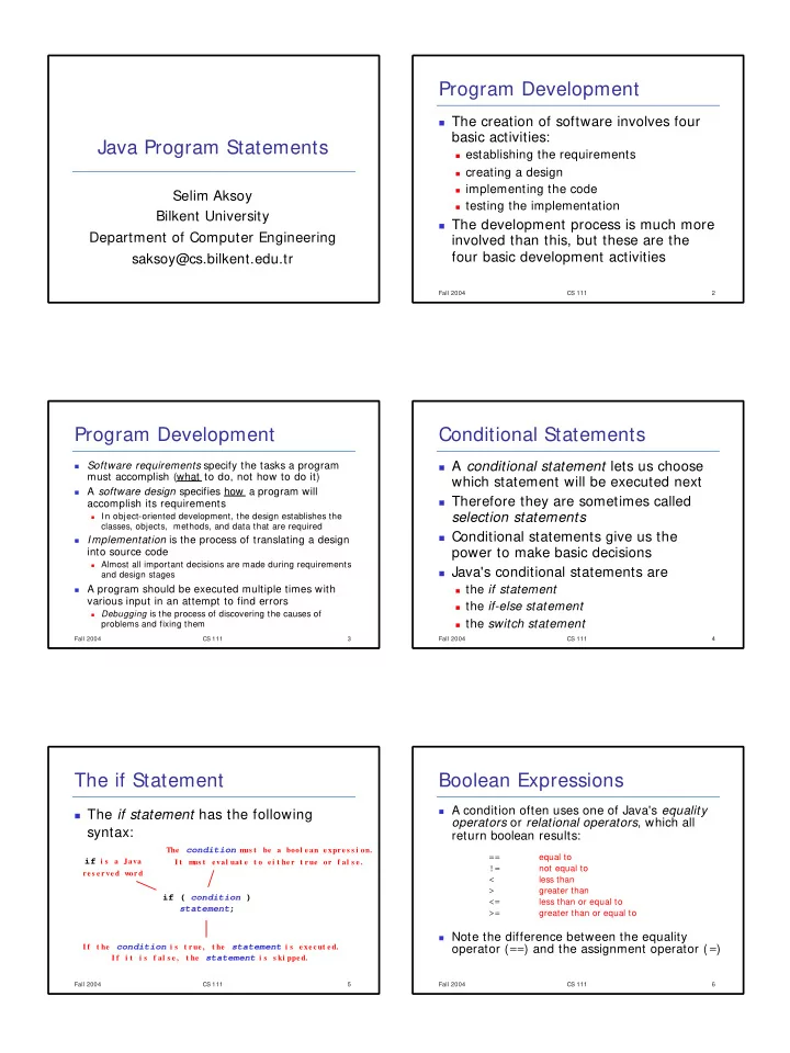 program development