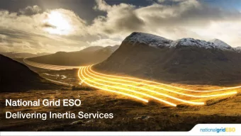 Delivering Inertia Services  Day to day  operations  As the electricity system operator for GB, we