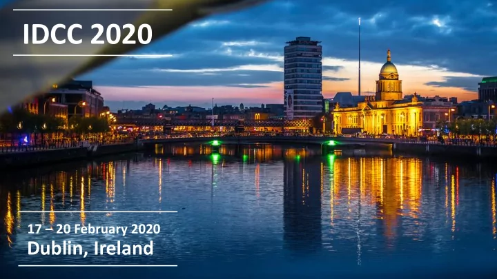 idcc 2020
