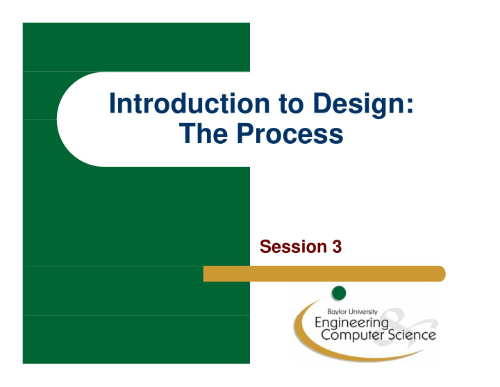 introduction to design the process