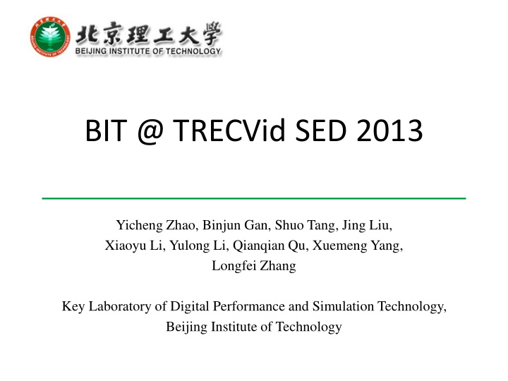 bit trecvid sed 2013