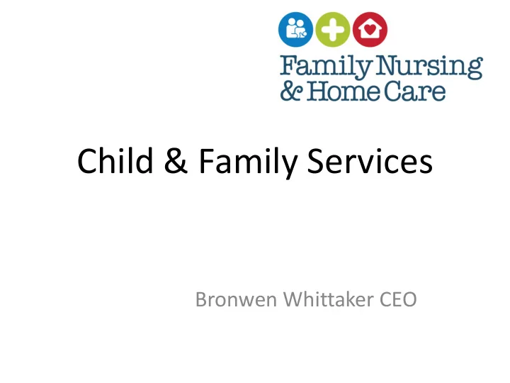 child amp family services