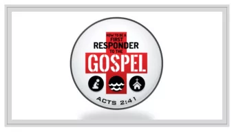 The Gos  e Gospel  pel  be saved by grace alone through  faith alone in Christ alone to the  glory