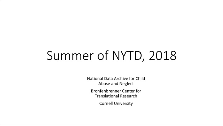 summer of nytd 2018