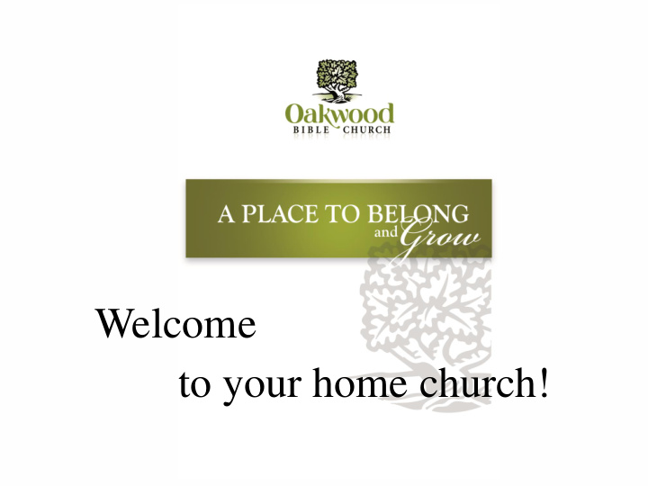 welcome to your home church real faith