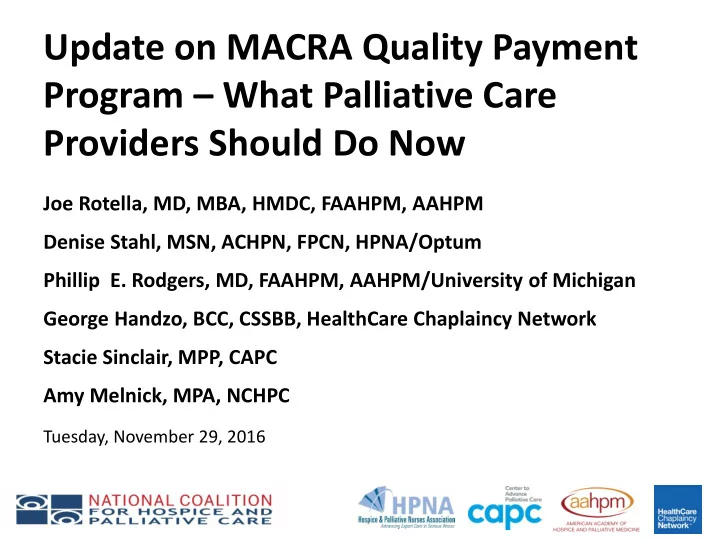 program what palliative care