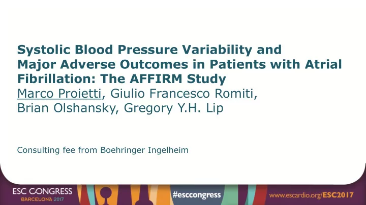 major adverse outcomes in patients with atrial