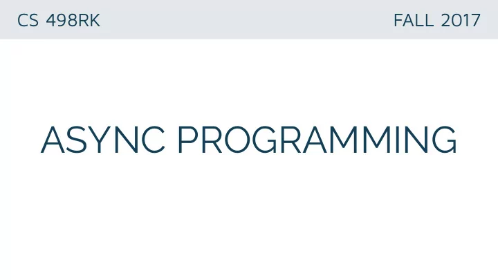 async programming what does this print