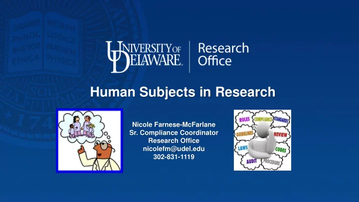 human subjects in research