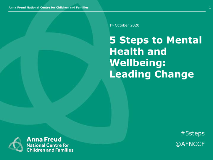 5 steps to mental health and wellbeing leading change