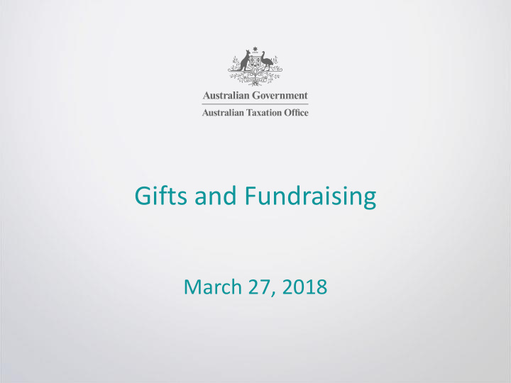 gifts and fundraising