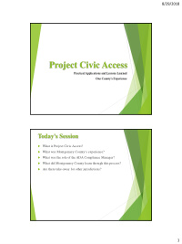 project civic access