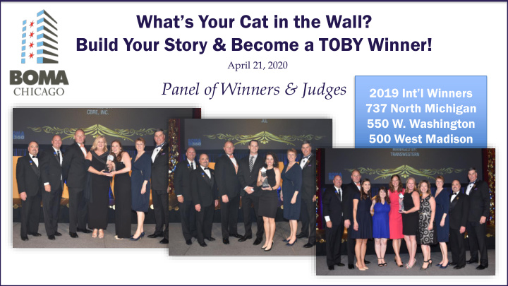 build your story become a toby winner
