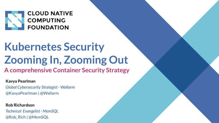 kubernetes security zooming in zooming out