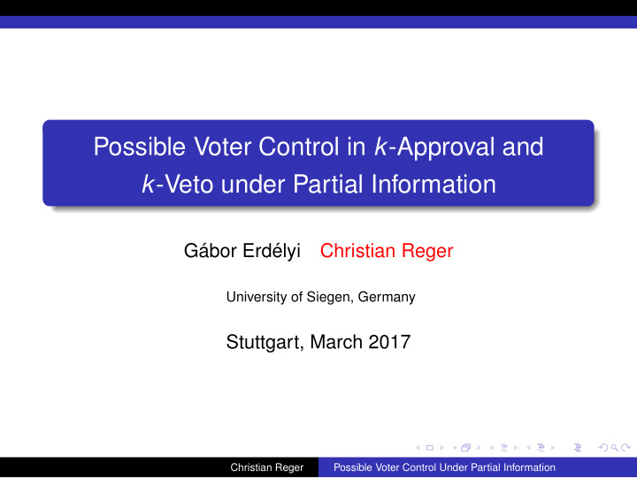 possible voter control in k approval and k veto under