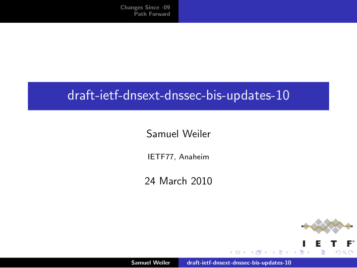 draft ietf dnsext dnssec bis updates 10