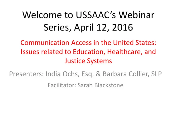 series april 12 2016