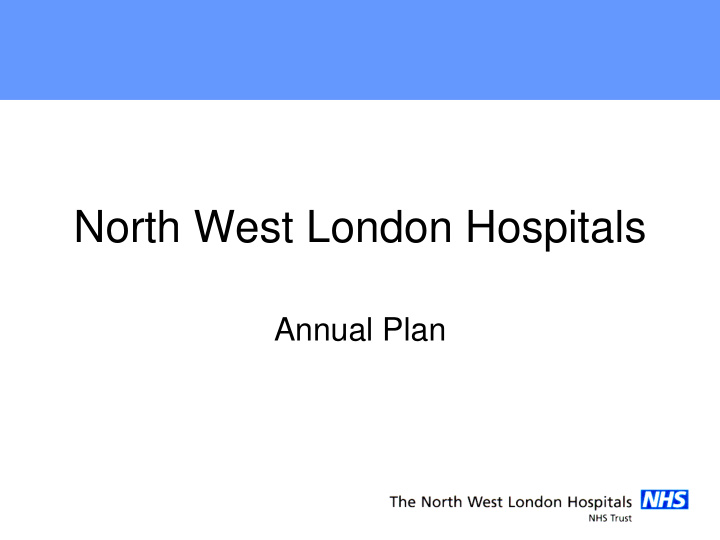 north west london hospitals