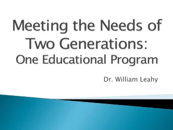 Dr. William Leahy } Dr. Leahy reports no disclosure 2000 : The elderly- those 65 65 and older -