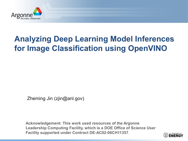 analyzing deep learning model inferences