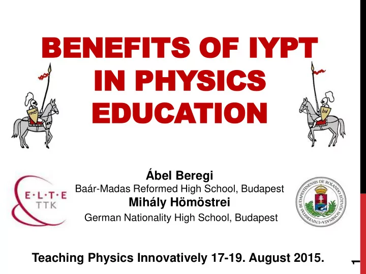 benefits of iypt in physics
