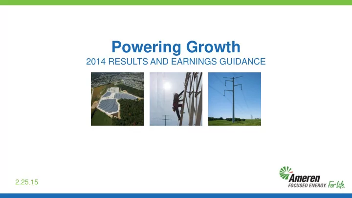 powering growth