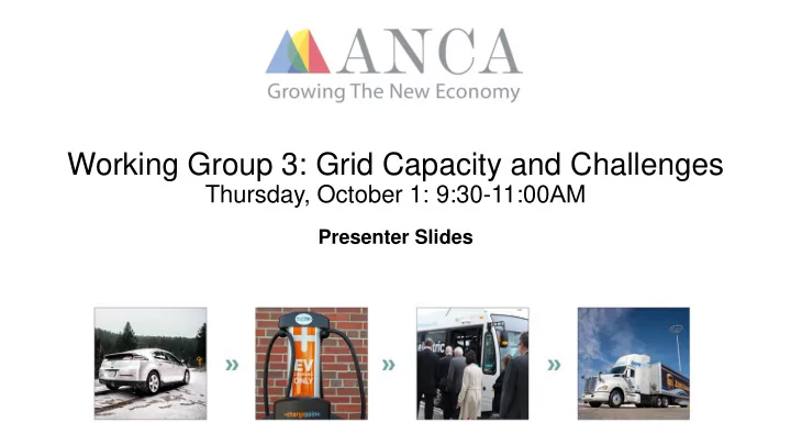 working group 3 grid capacity and challenges