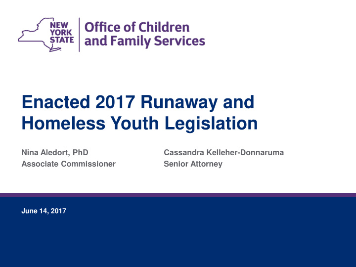 homeless youth legislation