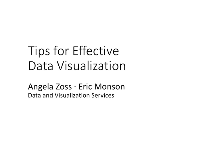 tips for effective data visualization