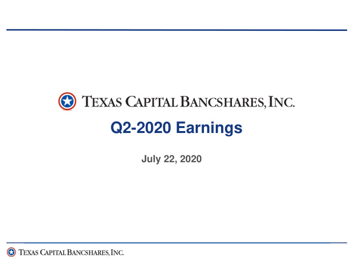 q2 2020 earnings