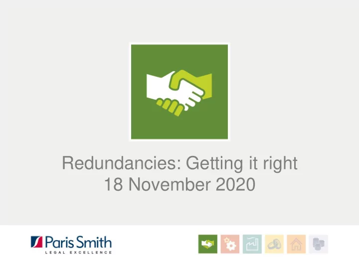 redundancies getting it right